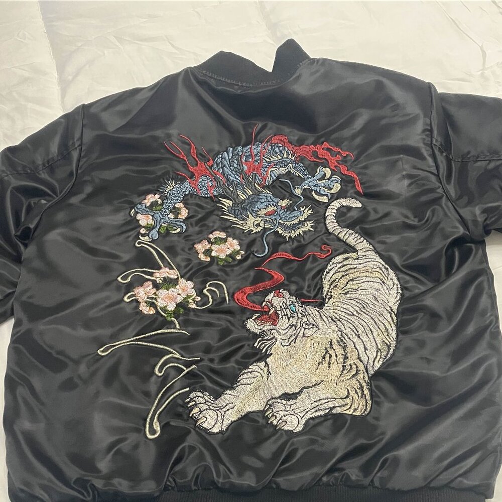 Japanese bomber style jacket dragon tiger